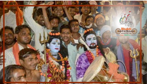 Sadhus and tents at Kumbh Mela