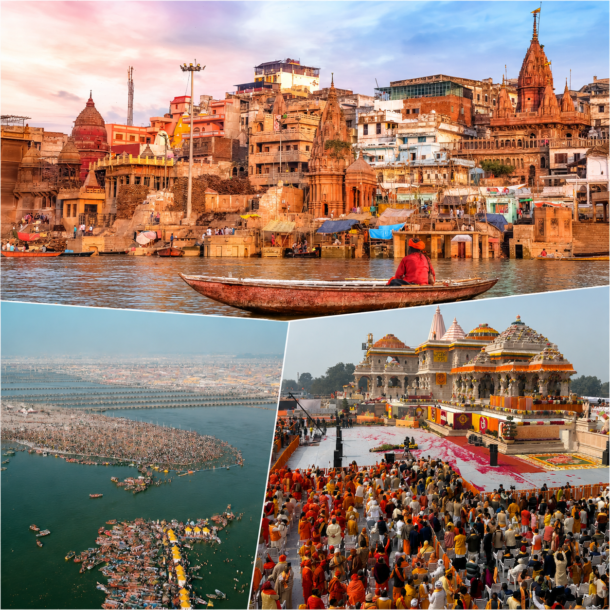 Kashi Prayagraj Ayodhya ghats